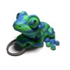3D žába přívěsek0001