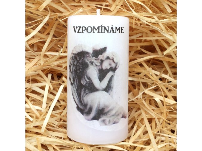 Svíčka na památku zesnulým - 9,5 x 5 cm