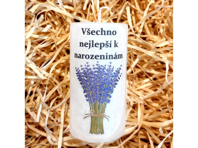 Narozeninová svíčka - 9,5 x 5 cm 4