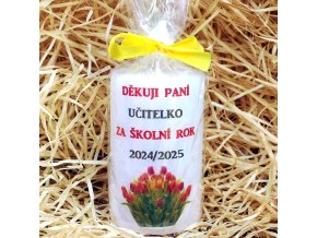 Svíčka pro paní učitelku - 11,5 x 7 cm