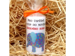 Svíčka k začátku školního roku - 9,5 x 5 cm