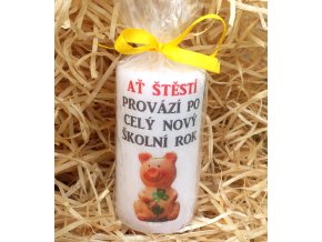 Svíčka k začátku školního roku - 9,5 x 5 cm