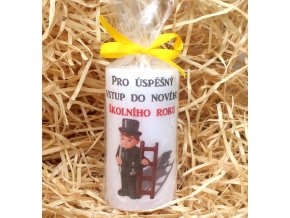 Svíčka k začátku školního roku - 9,5 x 5 cm