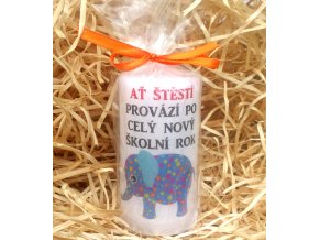 Svíčka k začátku školního roku - 9,5 x 5 cm
