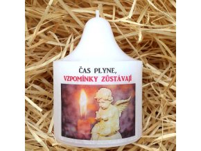 Svíčka na památku zesnulým - 10 x 8 cm