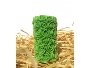 Svíčka - růžičky - válec