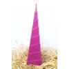 Svíčka - pyramida - violet 22 cm