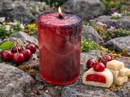 Svíčka višeň, marcipán 1