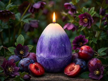 Svíčka vajíčko Švestka