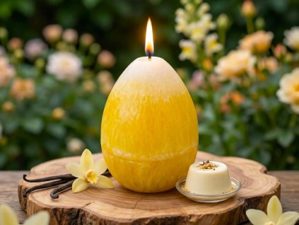 Svíčka vajíčko Vanilka 1