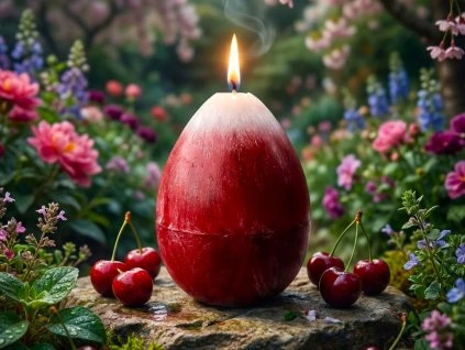 Svíčka vajíčko Třešeň 1