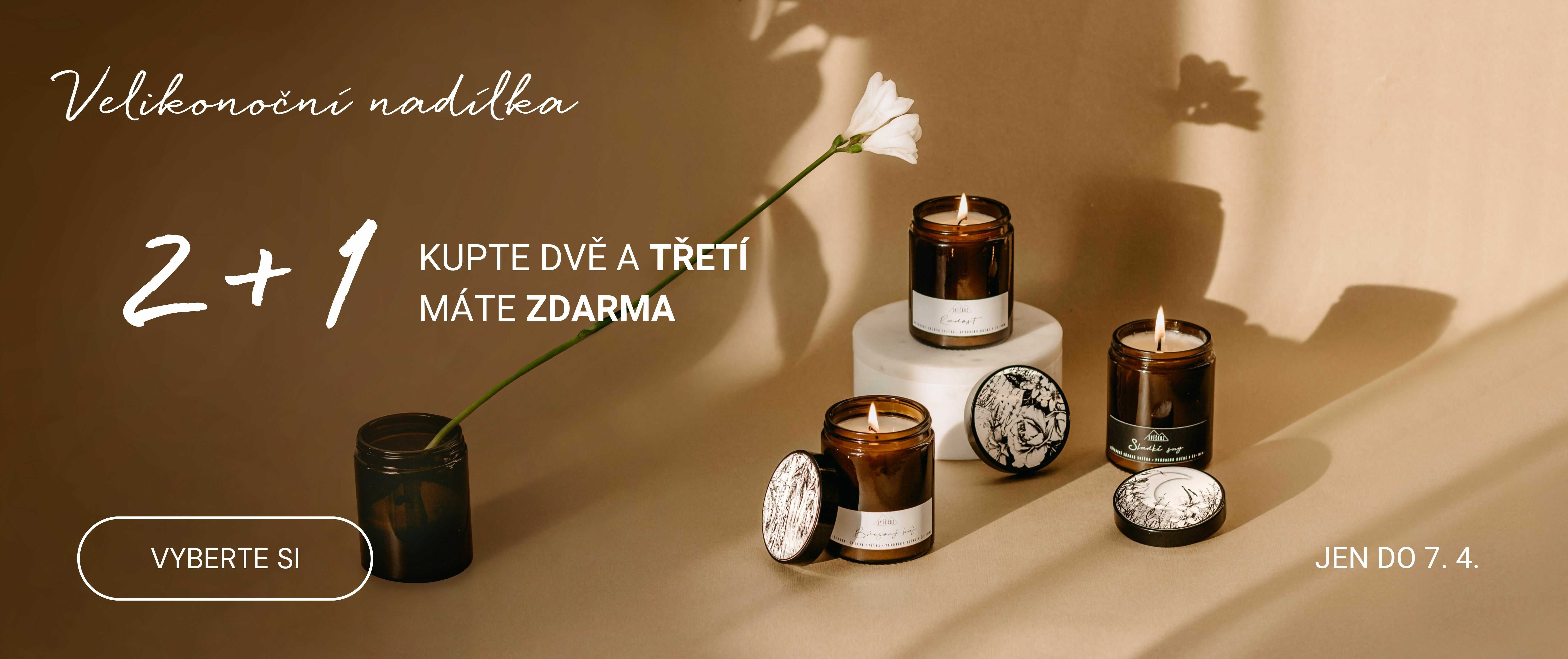 přírodní svíčky VALENTÝN