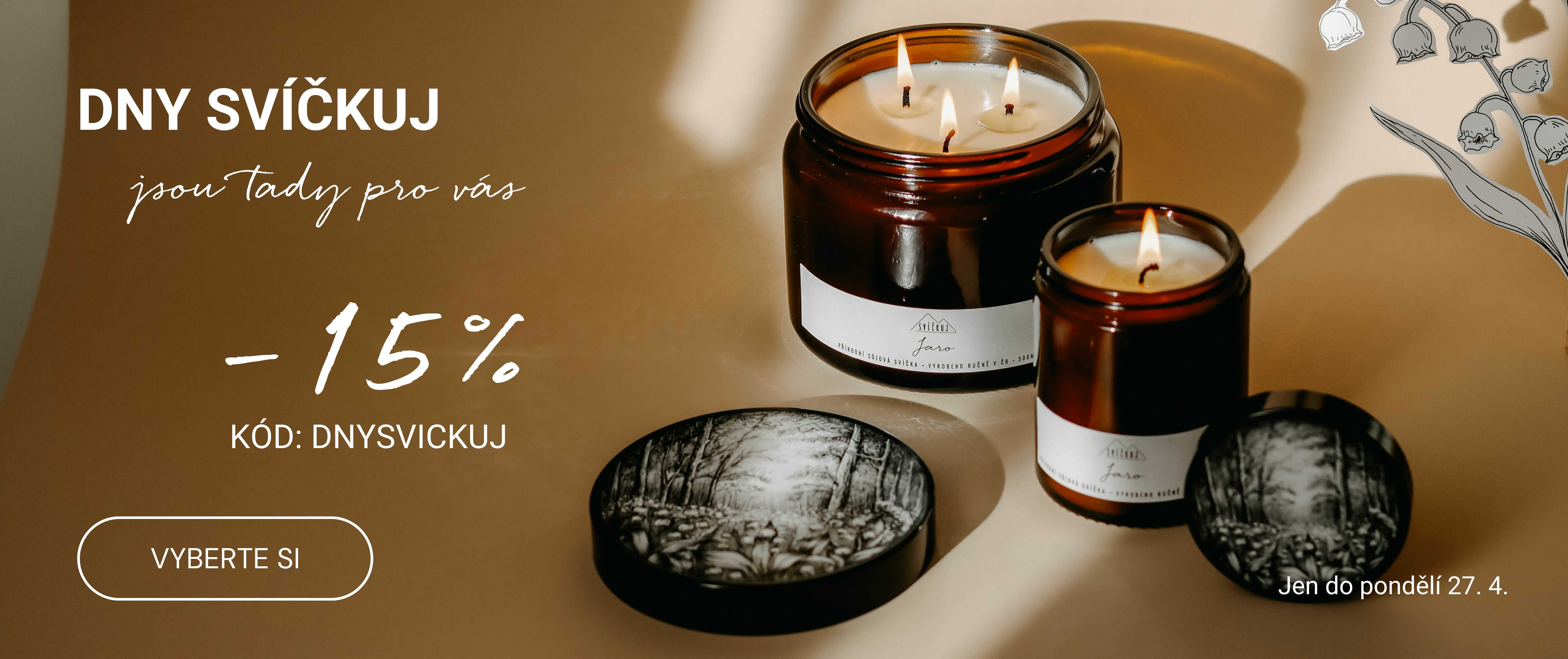 přírodní svíčky
