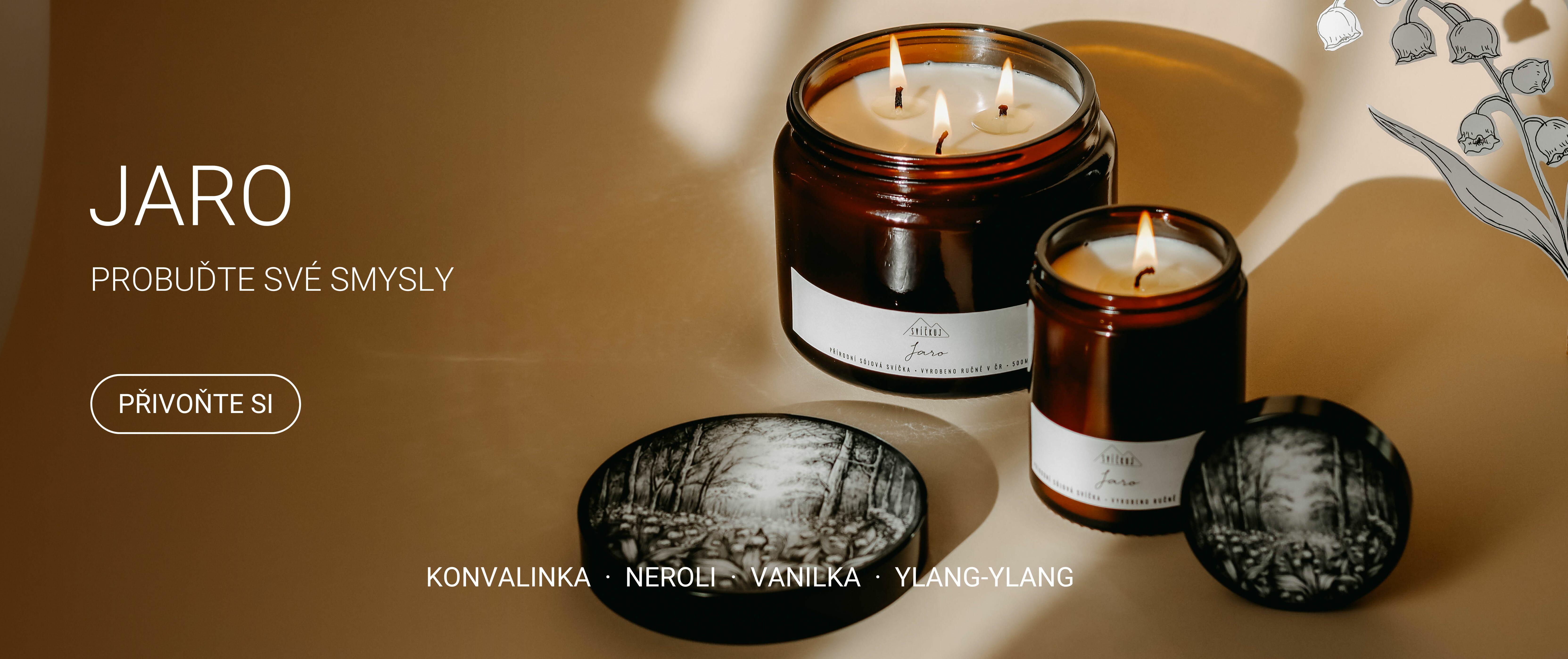 přírodní svíčky