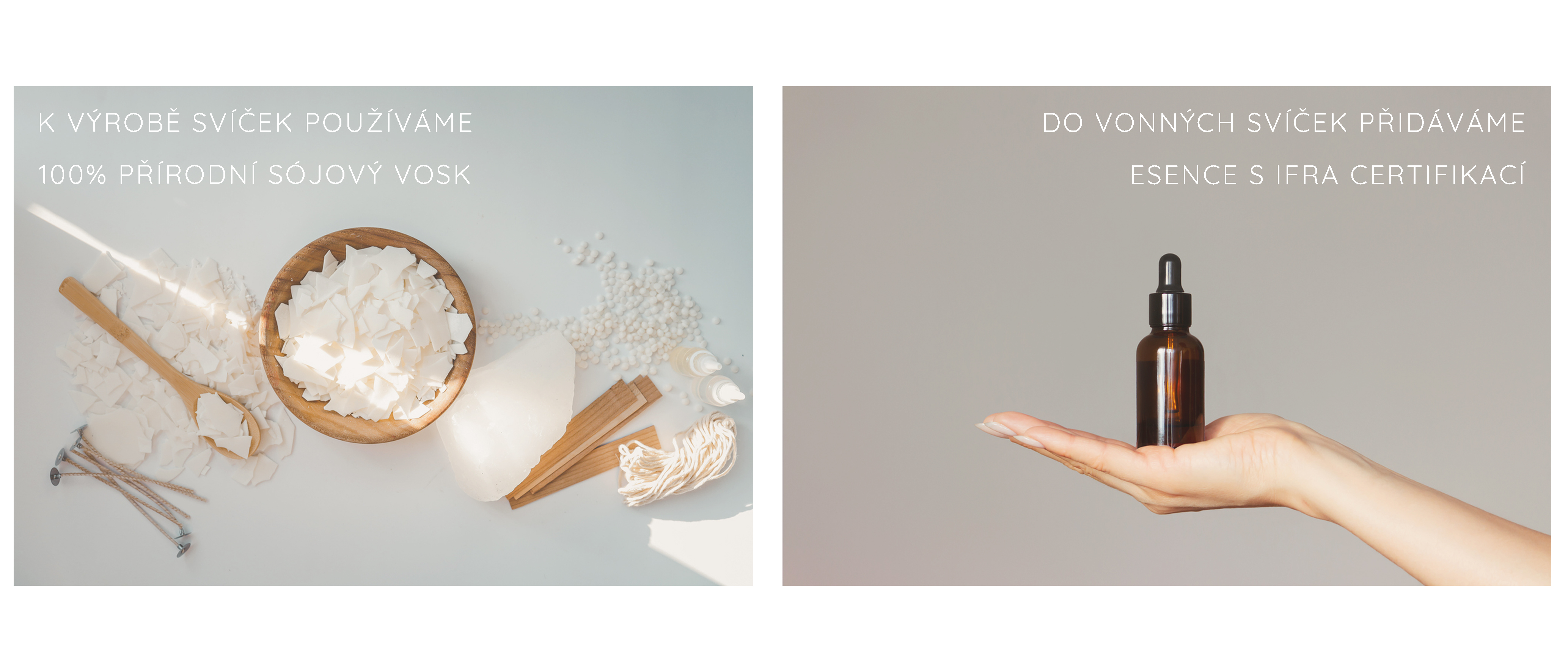 Sójový vosk + esence