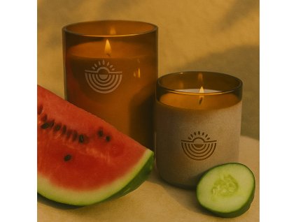 Sójová svíčka Melon & Salt – 300 ml