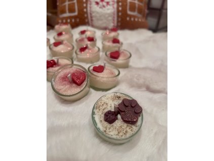 Skleněné čajové svíčky s tlapkou