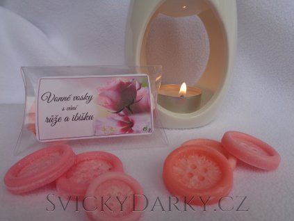 Vonné vosky do aromalampy RŮŽE