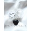 Amulet pro štěstí srdíčko OBSIDIÁN
