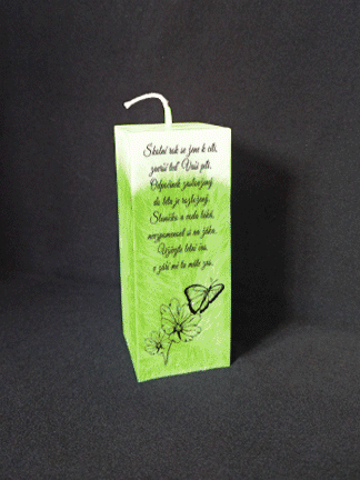 Svíčka pro paní učitelku, asistentku, paní vychovatelku, pana učitele,