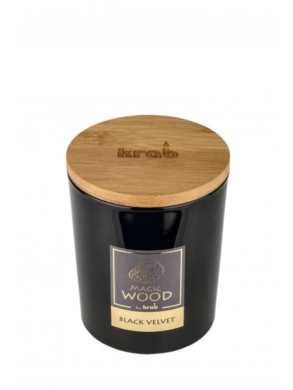 KRAB svíčka MAGIC WOOD Black Velvet