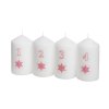 3645 1 sada adventnich svicek 60x110 4 ks bila s cisly