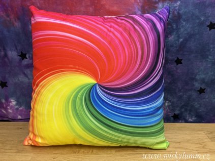 POVLAK NA POLŠTÁŘ DUHOVÁ SPIRÁLA 08