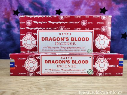 vonné tyčinky dragons blod (dračí krev) satya