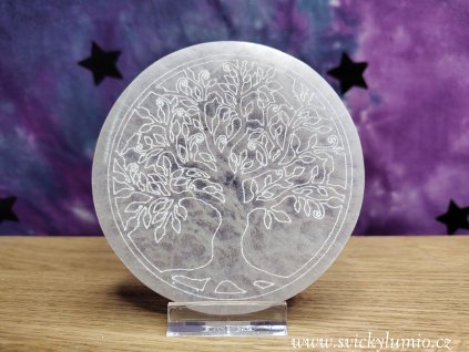 SELENITOVY PODTÁCEK STROM ŽIVOTA 10 cm