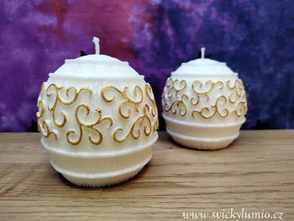 VÁNOČNÍ LAMPIÓN ZLACENÝ 06