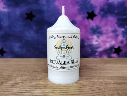 RITUÁLNÍ SVÍCE BÍLÁ