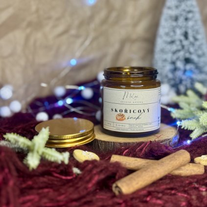 SKOŘICOVÝ ŠNEK sójová svíčka