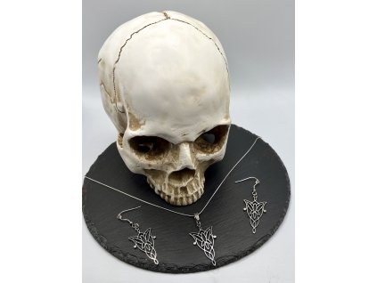 Sada šperků Elfský amulet – řetízek a náušnice