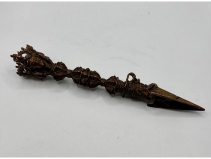Amulet vajra – větší, měděná patina