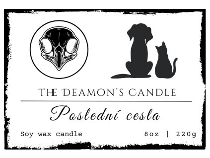 svíčka poslední cesty- siluety