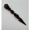 Amulet vajra – větší, měděná patina