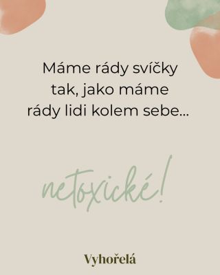 Toxicitu nevyhledáváme nejen u svíček… co vy? 😬🌿 #nontoxic