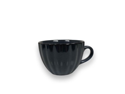 Sivo modrá keramická šálka 300 ml