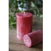173 1 sviecka z palmoveho vosku cervena 13 cm