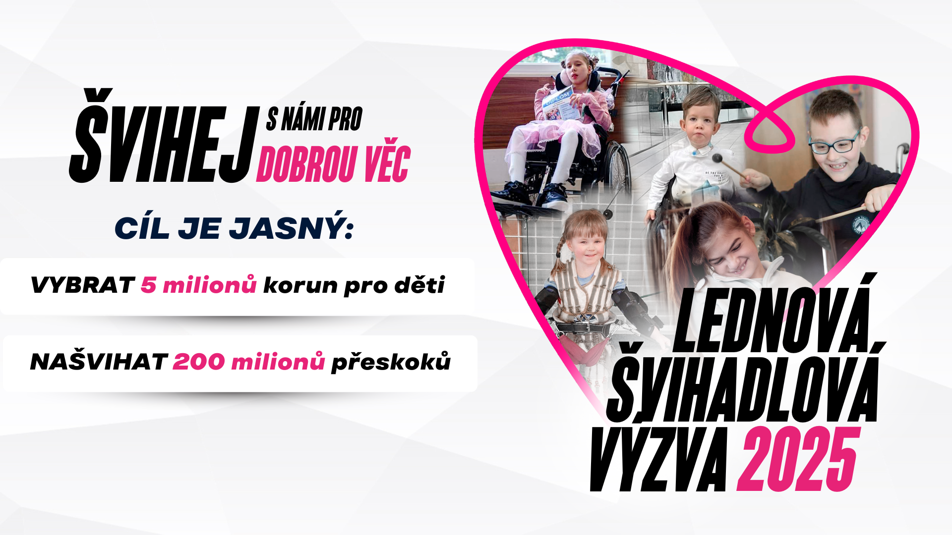 Lednová švihadlová výzva 2025: Švihej s námi pro 5 dětí