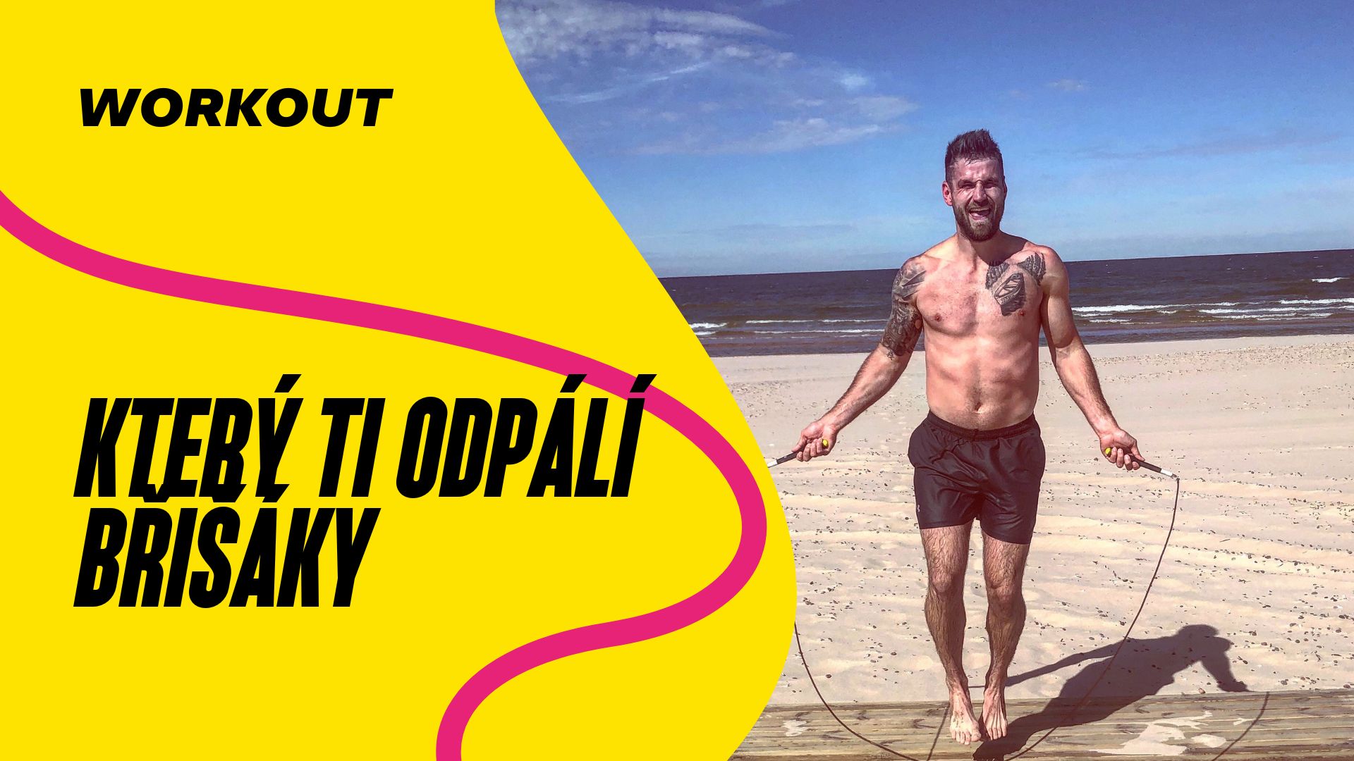 Trénink/cvičení se švihadlem zaměřený na břicho