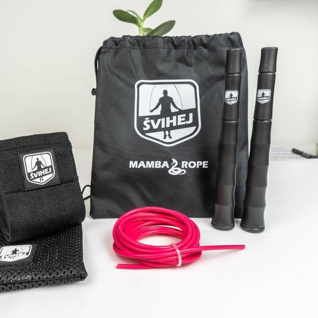 Švihadlo Mamba Rope s dlouhými rukojeťmi