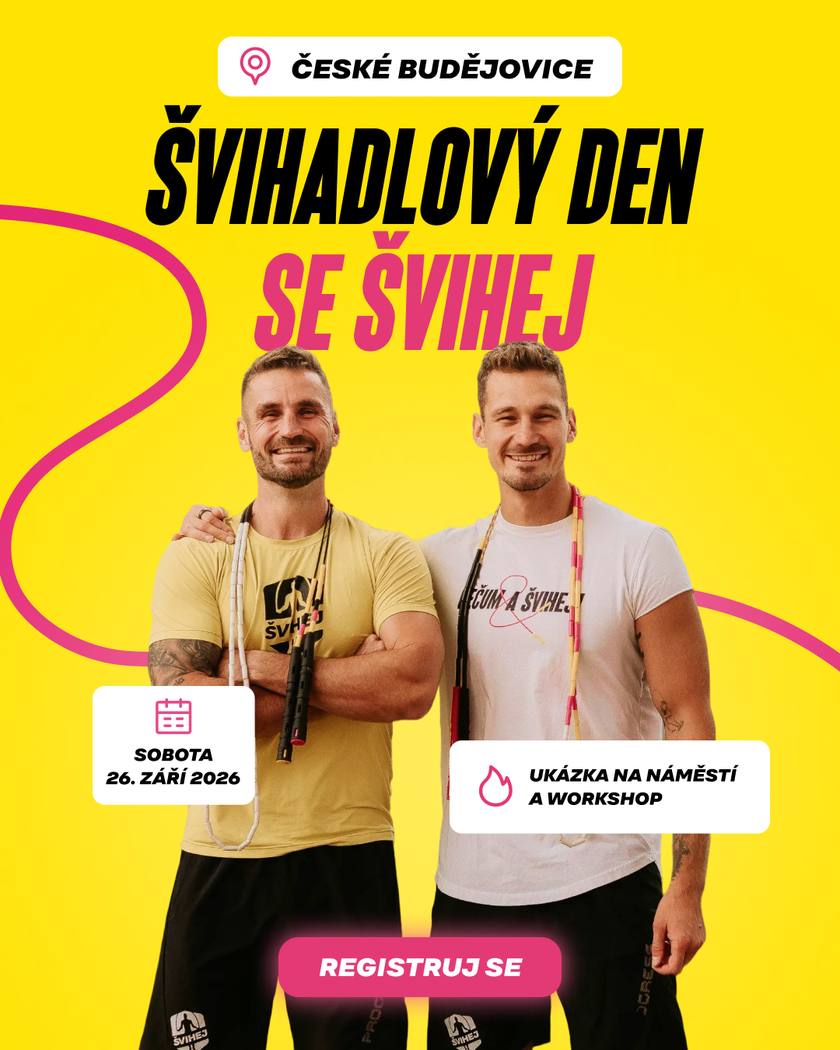 Švihadlový den se Švihej v Českých Budějovicích, sobota 26. září 2026