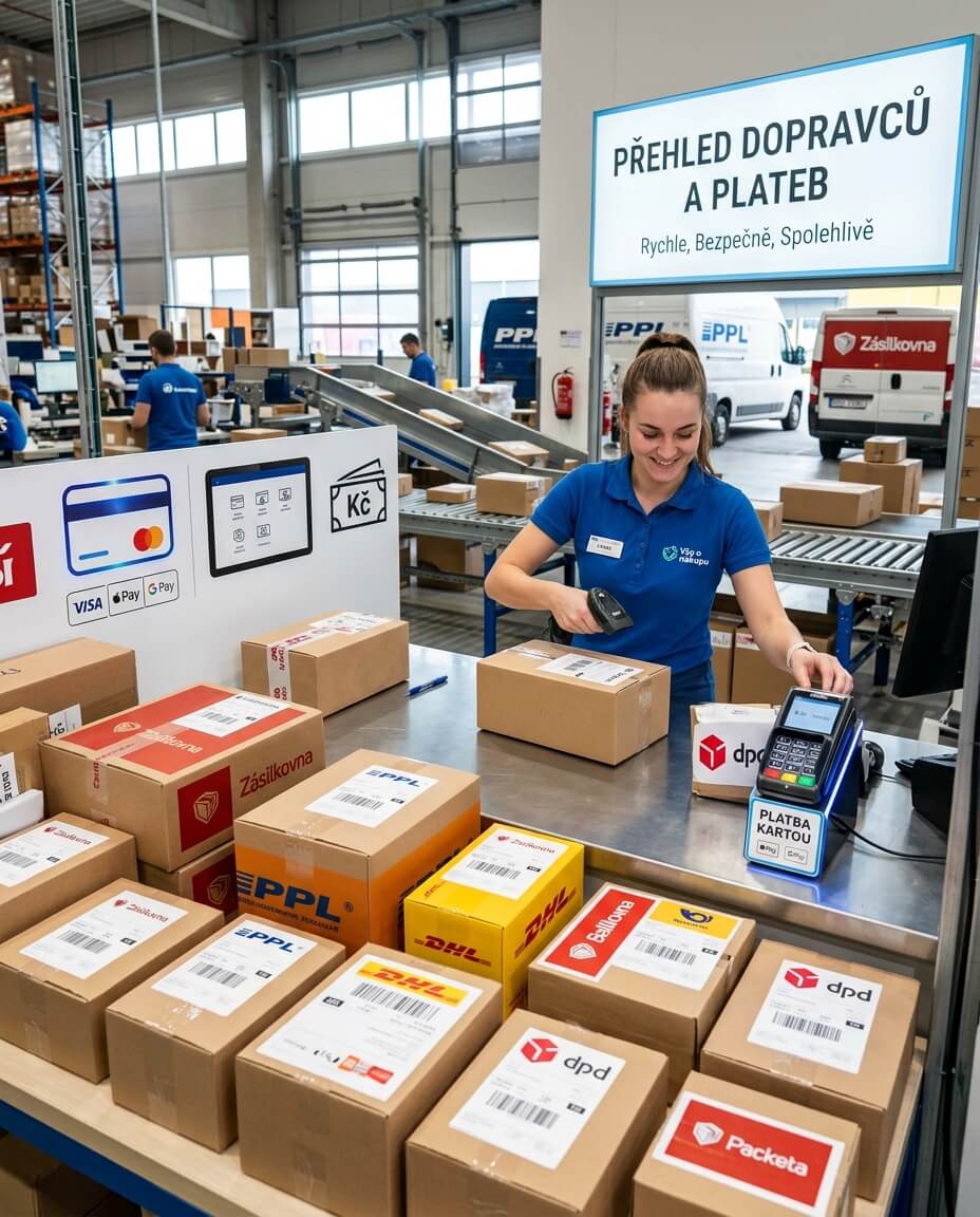 Přehled dopravců a plateb