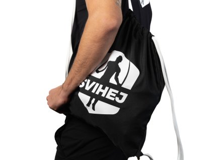 Sportovní vak s růžovým špagátem  Malej, ale šikovnej