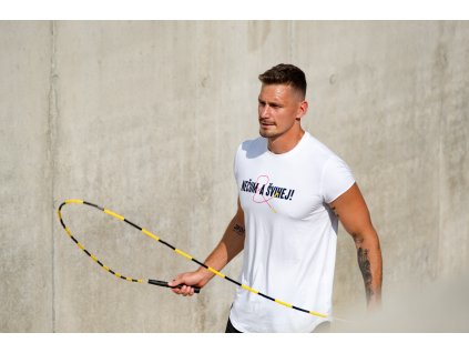 Bílé triko Nečum a Švihej  UNISEX, pro Šviháky i Švihandy