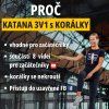 KATANA ROPE 3v1 s korálky PŘECHOD NA PORTÁL  Švihadlo + 8 videí + přístup do FB skupiny. Vhodné pro začátečníky.