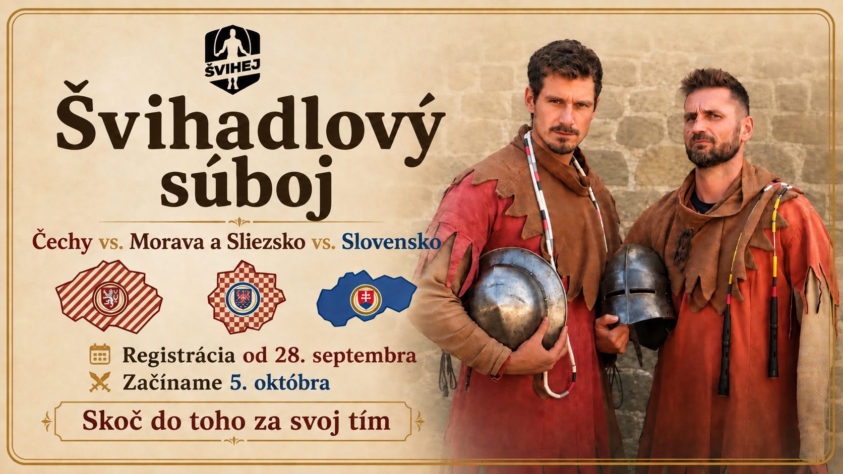 Švihadlový súboj: Čechy vs. Morava a Sliezsko vs. Slovensko
