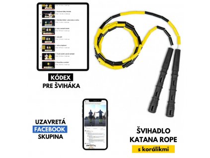 KATANA ROPE 3v1 s korálikmi  vhodné pre začiatočníkov