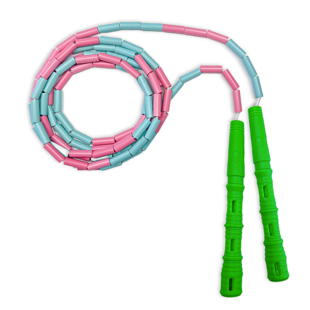 Starterpack pre úplných začiatočníkov Vyber farbu rukovätí:: Zelené, Vyber farbu korálikov: Růžovo/mint